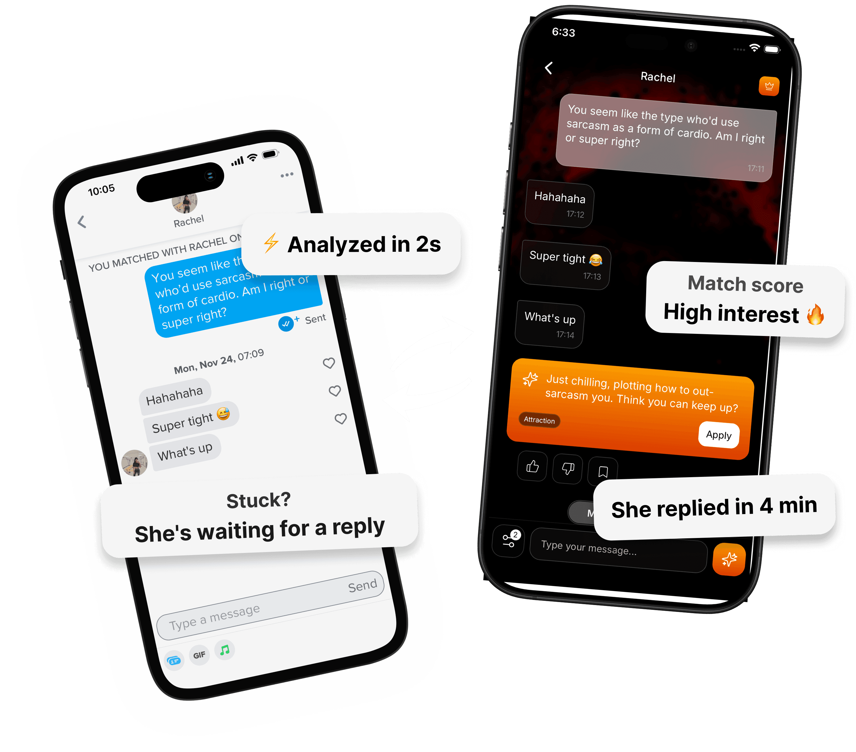 Valerius app — AI conversation analysis and smart reply suggestions